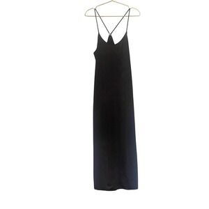 Intimately Free People Black Maxi Slip Dress S Strappy Back Stretch